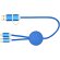 Cable 5 en 1 Alasia aluminio reciclado carga rápida Azul real detalle 24