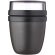 Fiambrera Mini Mepal Ellipse 300+120 ml dos compartimentos Negro intenso