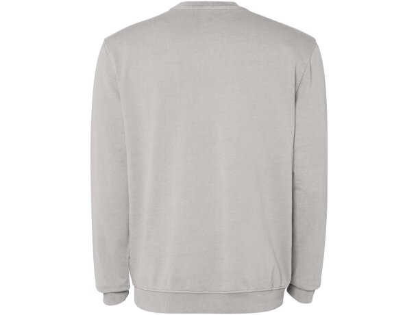 Sudadera cuello redondo unisex Jaya Roly algodón 250 g/m² Gris detalle 7