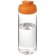 Bidón deportivo con tapa Flip de 600 ml H2O Active® Octave Tritan™ Transparente claro/naranja