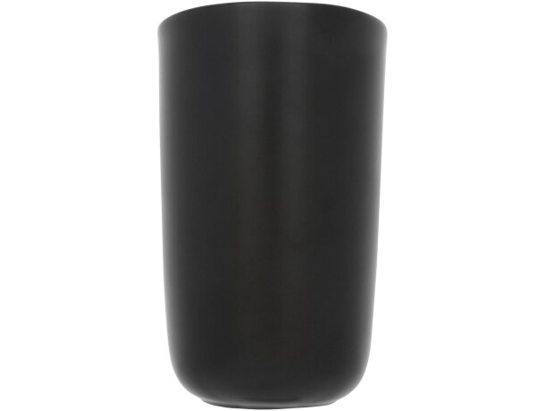 Vaso de cerámica de doble pared de 410 ml Mysa Negro intenso detalle 2