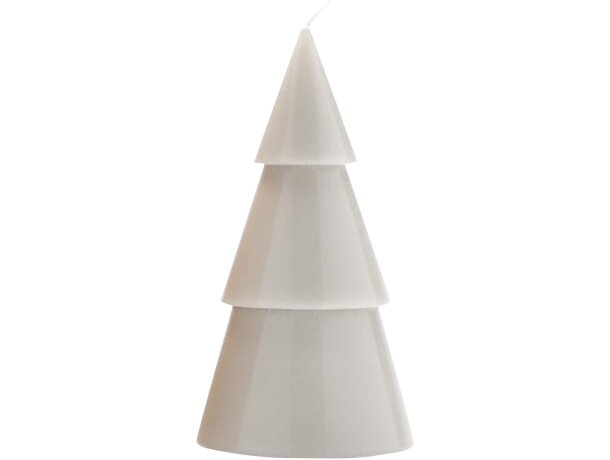 Vela árbol Navidad Originalhome cera palmiste certificada Gris claro detalle 3