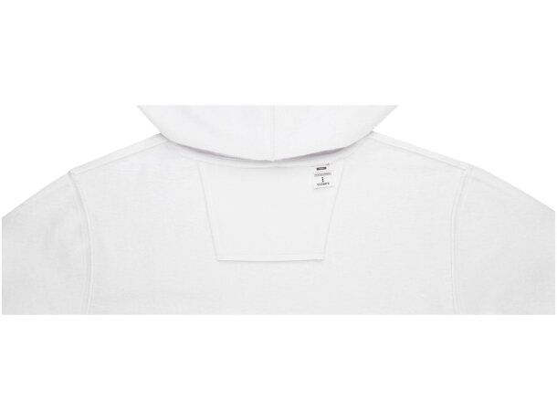 Sudadera con capucha Charon para hombre con interior afelpado Blanco detalle 4
