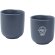 Juego 2 tazas espresso cerámica Male acabado mate 90ml detalle 3