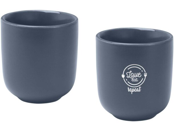 Juego 2 tazas espresso cerámica Male acabado mate 90ml detalle 3