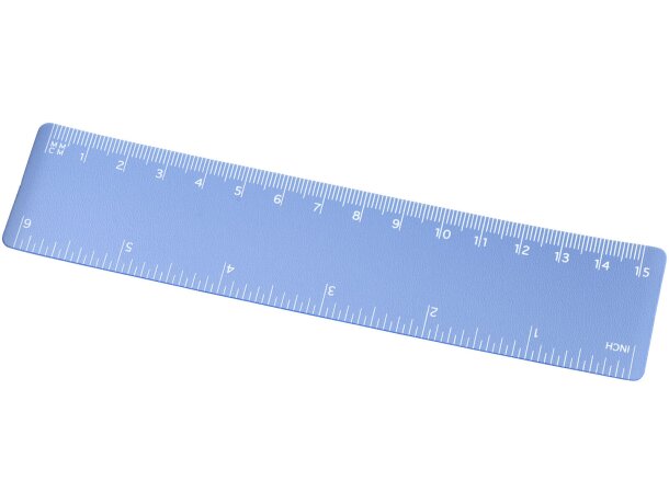 Regla de plástico flexible Rothko 15 cm con doble escala Verde detalle 30