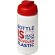 Bidón deportivo Baseline reciclado con tapa Flip 500ml Blanco/rojo detalle 25