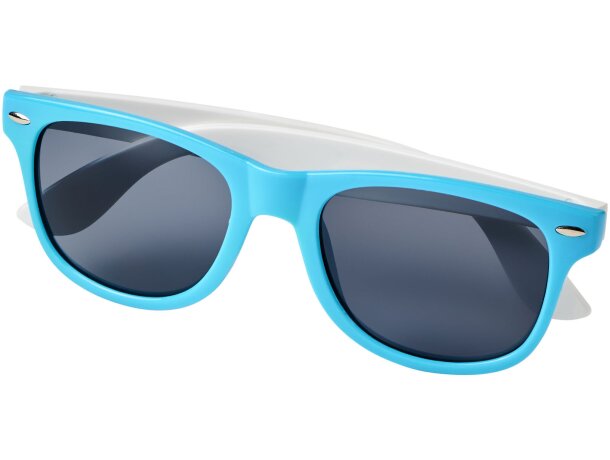 Gafas de sol de color liso Sun Ray Azul aqua detalle 29
