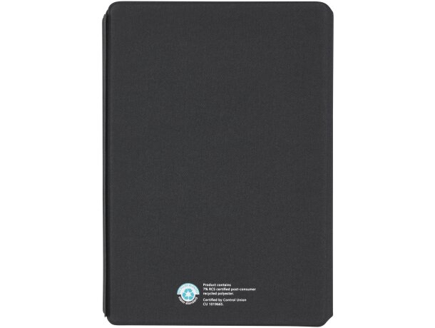 Organizador Notu papel certificado FSC con poliéster reciclado Negro intenso detalle 15