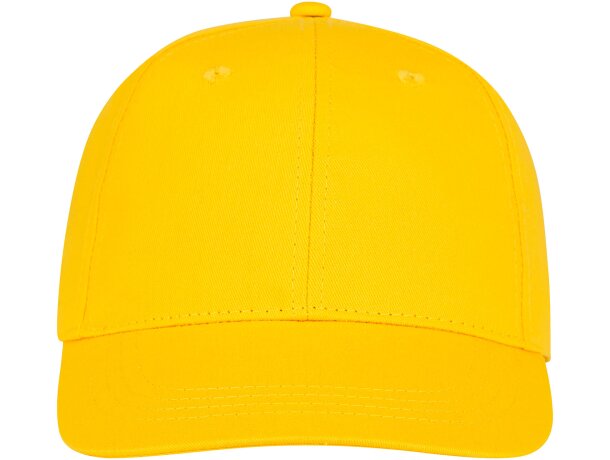 Gorra dividida en 6 paneles. Ideal para merchandising Amarillo detalle 6