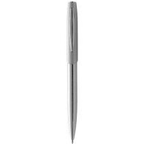 Bolígrafo de metal con bolsa de terciopelo plata