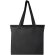 Bolsa tote plegable EcoFold de poliéster reciclado certificado GRS Negro intenso detalle 3
