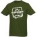 Camiseta de manga corta para hombre Heros Verde militar detalle 78
