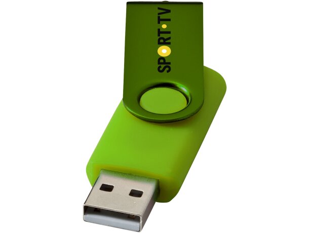 Memoria USB metálica Rotate 4GB con mecanismo rotativo Lima detalle 13