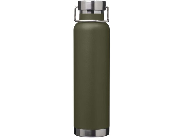 Botella Thor 650ml acero inoxidable reciclado certificado RCS Verde bosque detalle 37