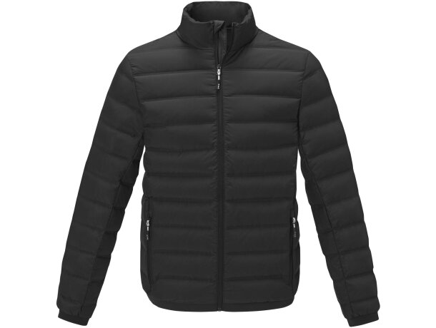 Chaqueta plumón reciclado certificado RDS hombre Macin Negro intenso detalle 12