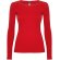 Camiseta manga larga mujer algodón 100% Roly Extreme Rojo