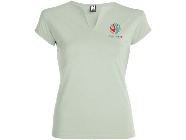 Camiseta manga corta mujer Belice Roly entallada cuello v detalle 30