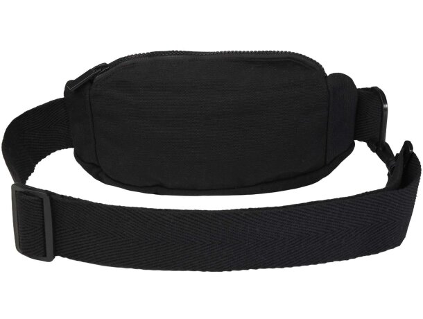 Bolso cruzado Crescent en algodón y poliéster reciclado Negro intenso detalle 7