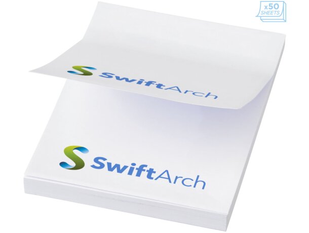 Notas adhesivas Sticky-Mate 50x75 mm personalizables Rosa claro detalle 15