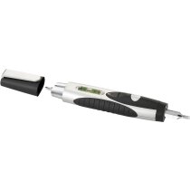 Multiherramienta de 6 usos con destornillador personalizada negro intenso Multiherramienta de 6 usos con destornillador personalizada negro intenso