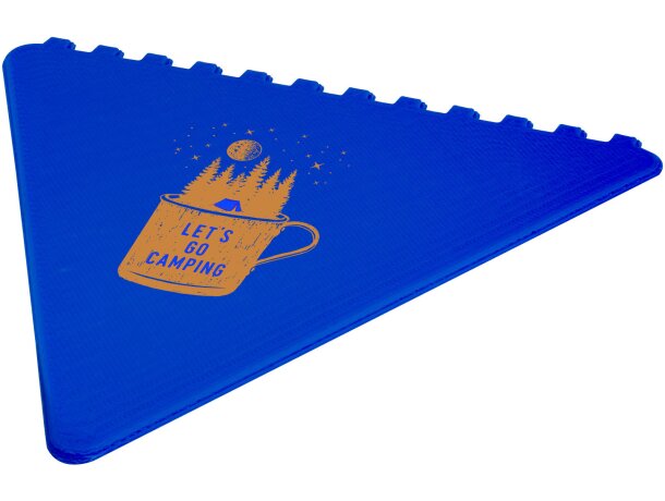 Rascador de hielo triangular Frosty de plástico reciclado Azul real detalle 21