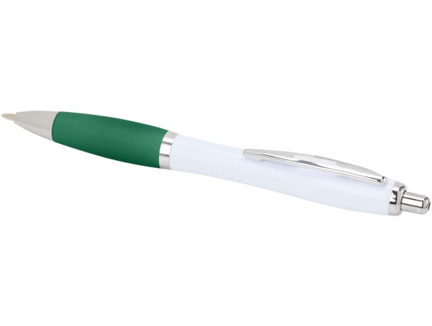 Bolígrafo Nash de plástico ABS reciclado con empuñadura suave Verde detalle 6