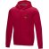 Sudadera con capucha y cremallera Ruby para hombre sostenible Rojo detalle 6