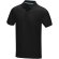 Polo orgánico GOTS de manga corta para hombre Graphite Negro intenso