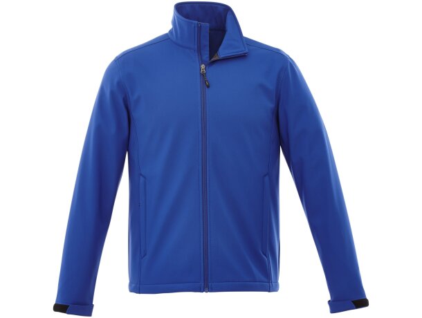 Chaqueta softshell Maxson hombre impermeable transpirable Azul real clásico detalle 14