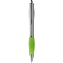 Bolígrafo plateado con empuñadura de color “Nash” personalizado