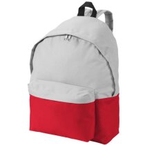 Mochila bicolor con bolsillo frontal personalizada gris Mochila bicolor con bolsillo frontal personalizada gris