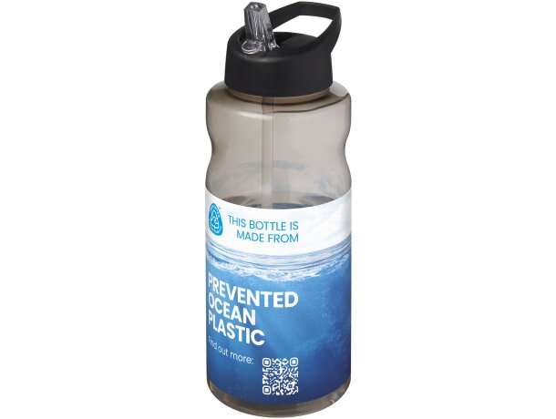 Bidón deportivo H2O Active Eco Big Base 1 litro reciclado Carbón/negro intenso detalle 4