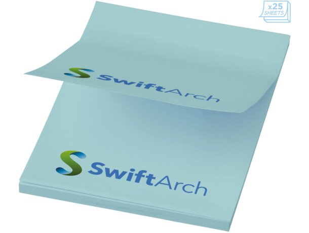 Notas adhesivas Sticky-Mate 50x75 mm personalizables Azul claro detalle 5