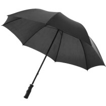 Paraguas automático de 23" con puño plástico personalizado negro intenso