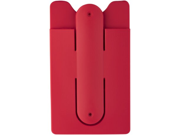 Portatarjetas de Silicona con Soporte Para Teléfono grabado