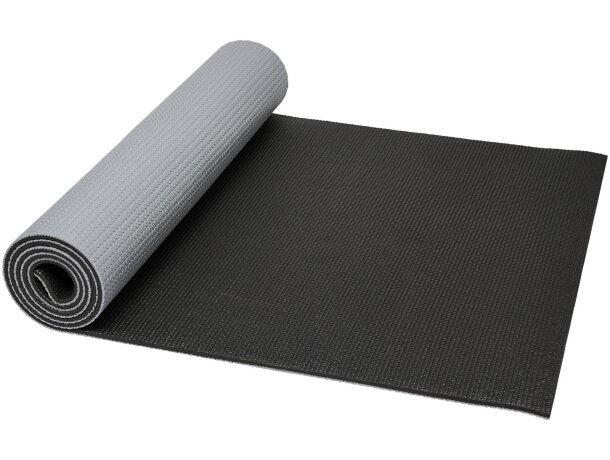 Esterilla yoga Babaji con superficie texturizada y bolsa Gris/negro intenso detalle 8