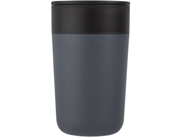 Taza térmica Nordia con doble pared reciclada de 400ml Gris detalle 12