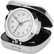 Reloj de sobremesa despertador personalizado plata Reloj de sobremesa despertador personalizado plata