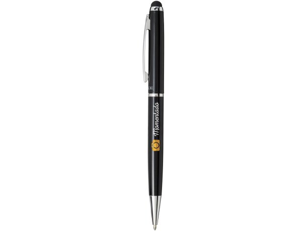 Bolígrafo con stylus “Lento” Negro intenso detalle 1