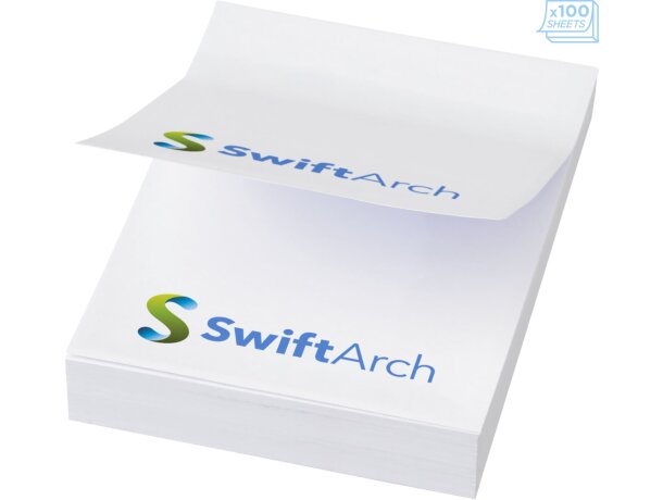 Notas adhesivas Sticky-Mate 50x75 mm personalizables Blanco detalle 3