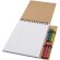 Libreta A5 con espiral y set de 6 ceras Doodle papel FSC Natural detalle 4