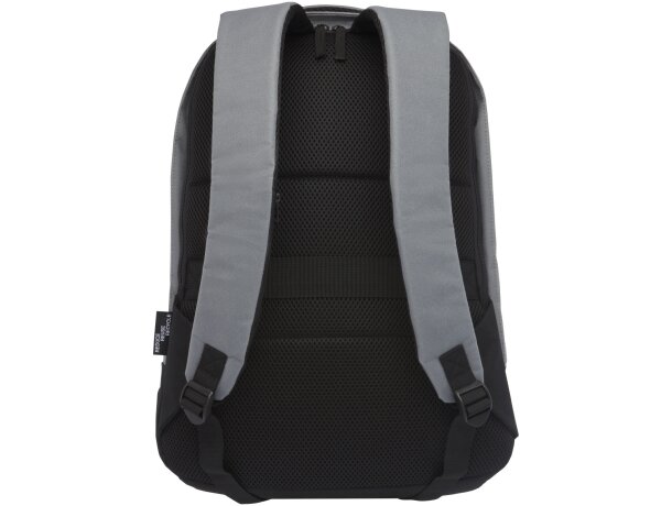 Mochila para ordenador de 15 con puerto usb poliéster reciclado grs Gris detalle 4