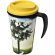 Taza térmica personalizada en pp 350ml Negro intenso/amarillo
