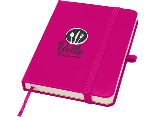 Libreta tapa dura A6 Spectrum Plus con papel FSC certificado Rosa detalle 55