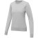 Jersey cuello redondo mujer Zenon interior afelpado algodón Gris mezcla