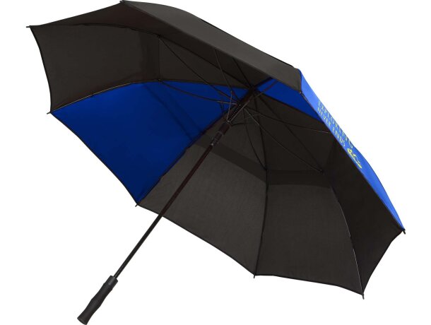 Paraguas cortaviento Jeff con apertura automática y fibra vidrio Azul real detalle 1