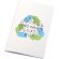 Mini libretas papel triturado con hojas a rayas Blanco detalle 1