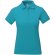 Polo de mujer barato en algodón 200 g/m2 Elevate Life Calgary Azul aqua detalle 41