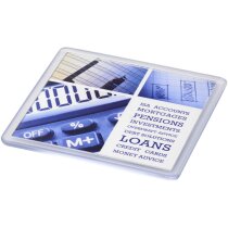 Protector de mesa transparente con logo intercambiable